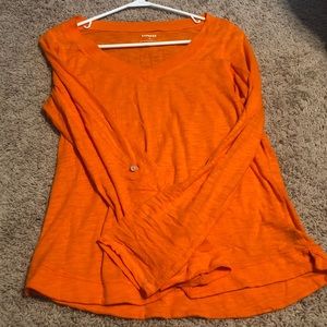 Express long sleeve v neck